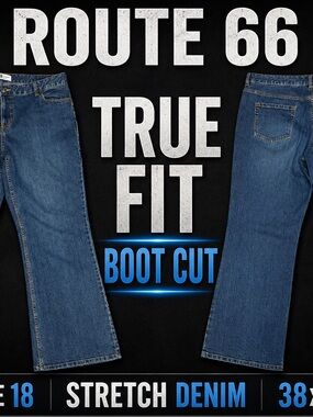 Route 66 Women’s Bootcut Jeans in Classic Blue Denim